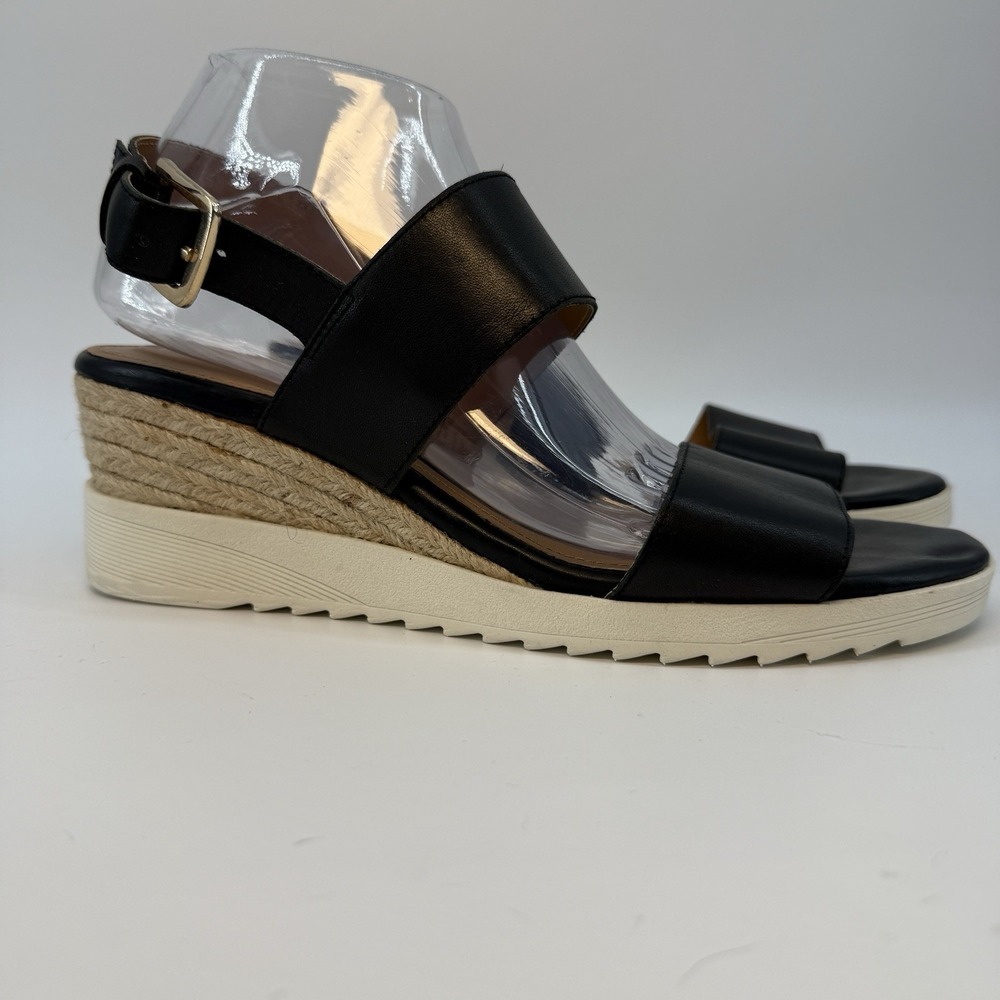 Easy Spirit Sandal Evolve Zen Leather Comfort Espadrille‎ Wedge Sling Back e360